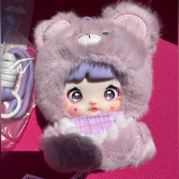 NOMMI Baby V4 series plush pendant Berry baby Purple teddy bear new blind box - Picture 3 of 7